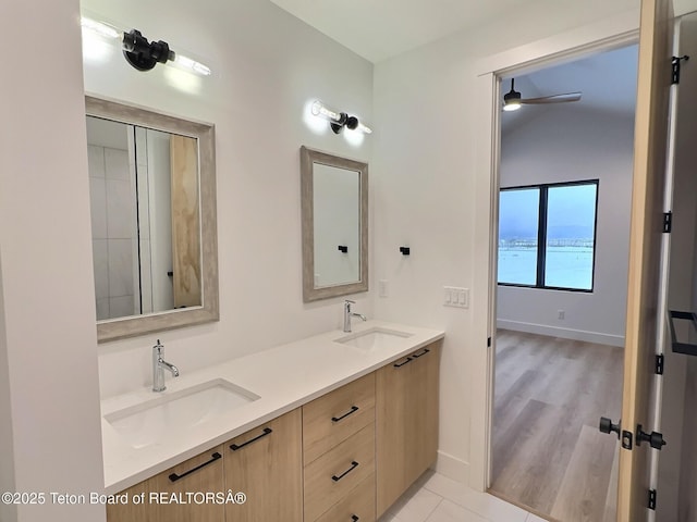 10 Bison Dr, Victor, ID 83455 - bathroom with vanity and wood-type flooring