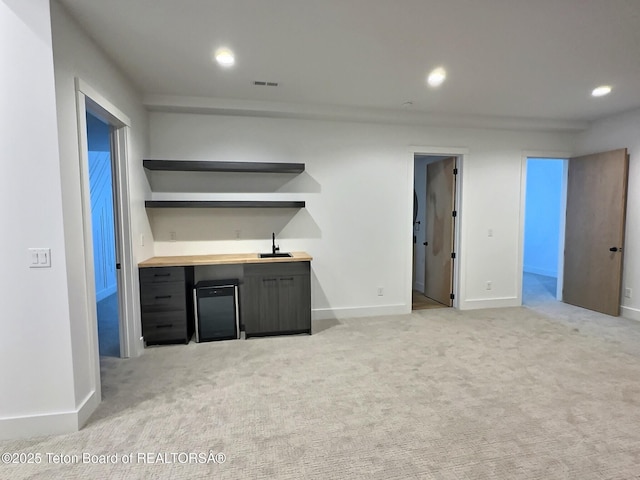 10 Bison Dr, Victor, ID 83455 - kitchen with sink and light carpet
