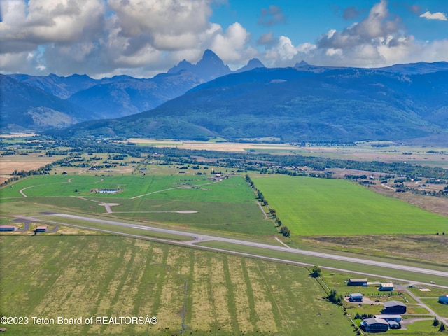 view of mountain feature featuring a rural view