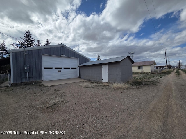 159 Oak St, Labarge, WY 83123 - detached garage with driveway