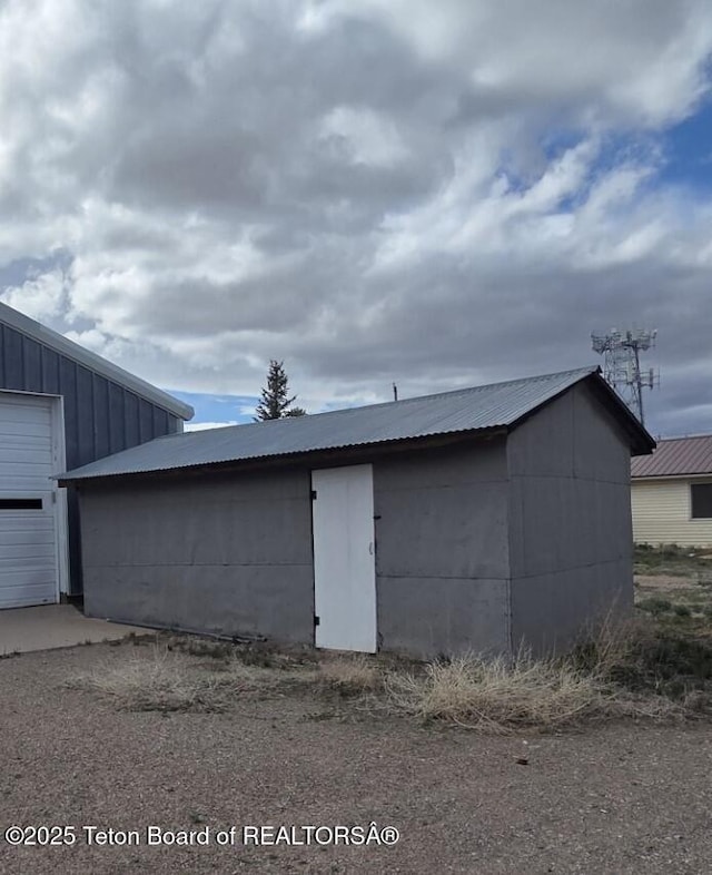 159 Oak St, Labarge, WY 83123 - view of garage