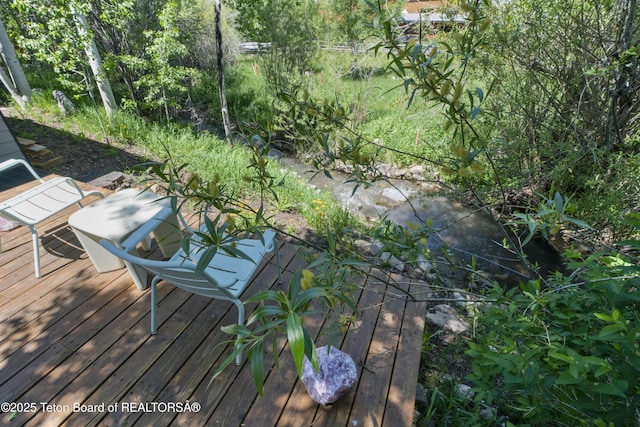 725 Cache Creek Dr, Jackson, WY 83001 - view of wooden deck