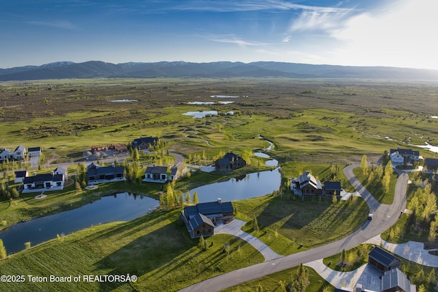 1105 Shasta Daisy Ct, Driggs, ID 83422 - aerial overview of property's location with a water and mountain view