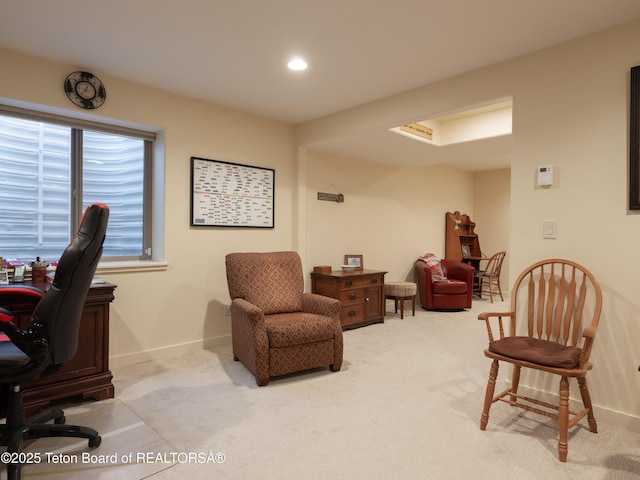 70 Baywood Dr, Driggs, ID 83422 - office area with recessed lighting, carpet, and baseboards