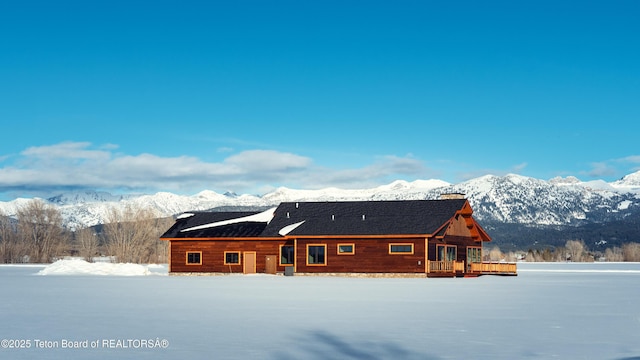 4660 Pale Morning Dr, Tetonia, ID 83452 - snow covered property featuring a mountain view