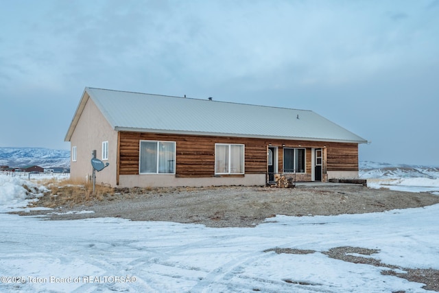 chalet / cabin with metal roof