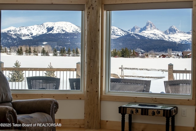 4535 Roxanne St, Tetonia, ID 83452 - doorway with a mountain view and healthy amount of natural light