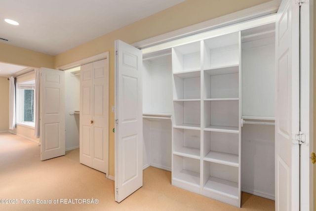 closet with visible vents