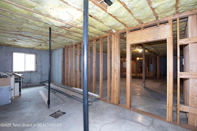view of basement