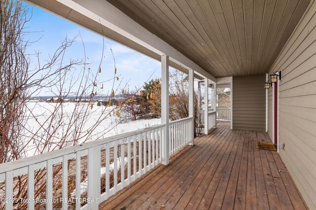 view of wooden terrace