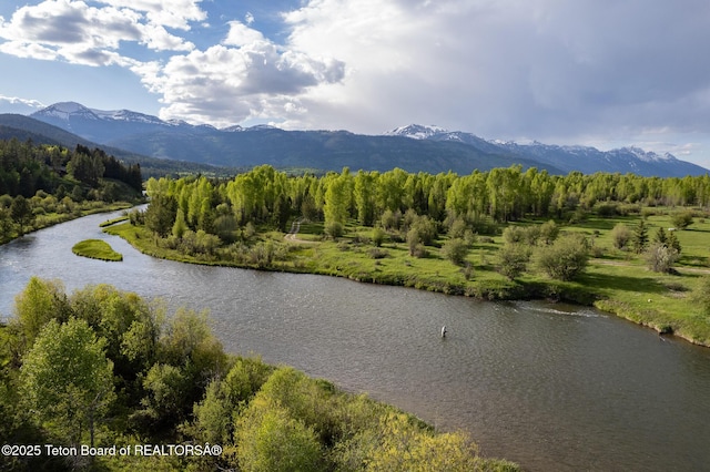 1525 S Thunder Rd, Wilson, WY 83014 - water view featuring mountains