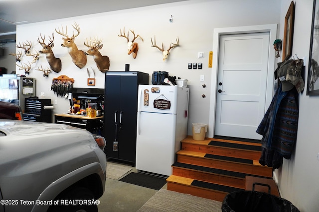 825 Mccoy Dr, Pinedale, WY 82941 - interior space with freestanding refrigerator