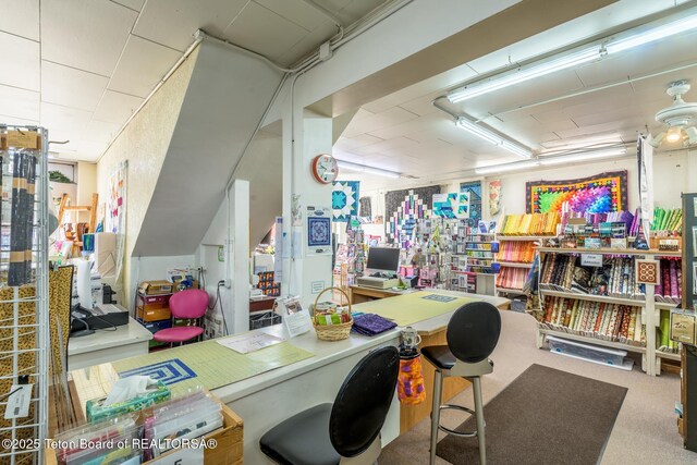 view of office area