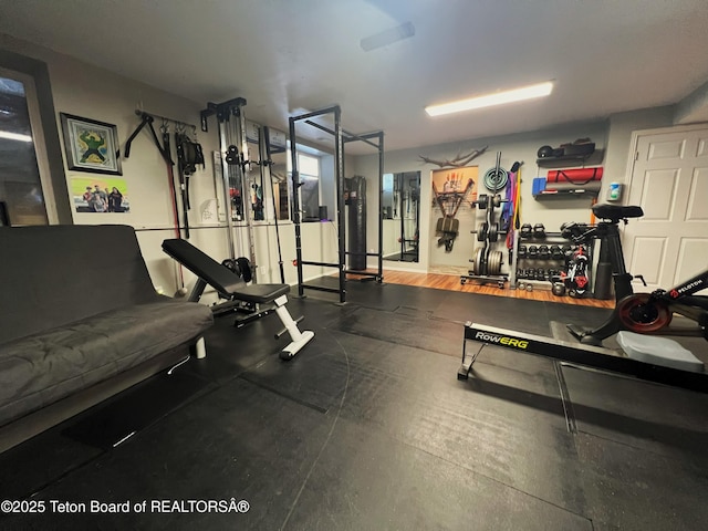 view of gym
