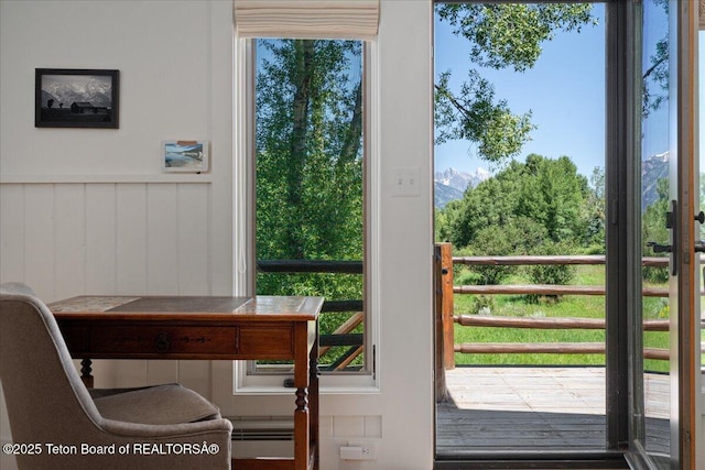 3300 N Trapper Ln, Wilson, WY 83014 - doorway with healthy amount of natural light
