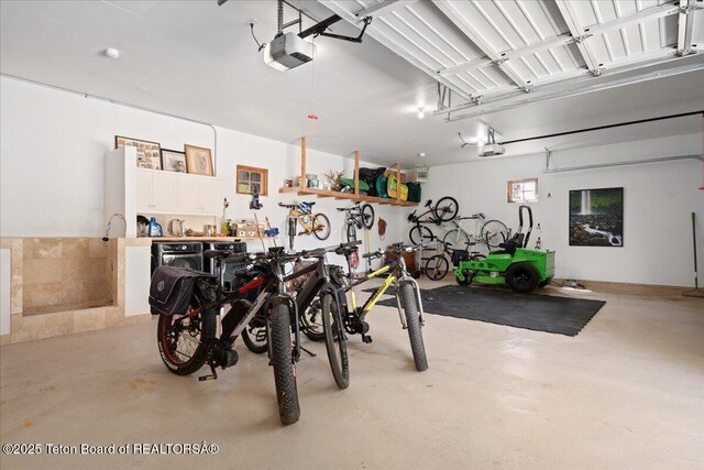 3300 N Trapper Ln, Wilson, WY 83014 - garage with a garage door opener
