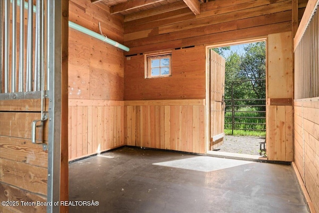 3300 N Trapper Ln, Wilson, WY 83014 - entrance foyer with wooden walls