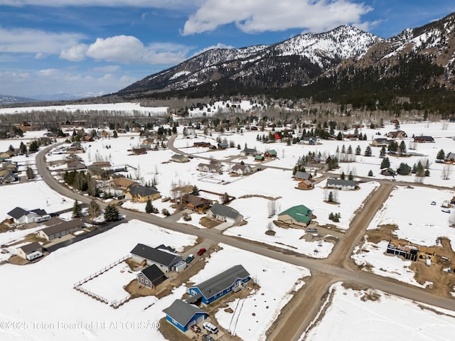 mountain view with a residential view