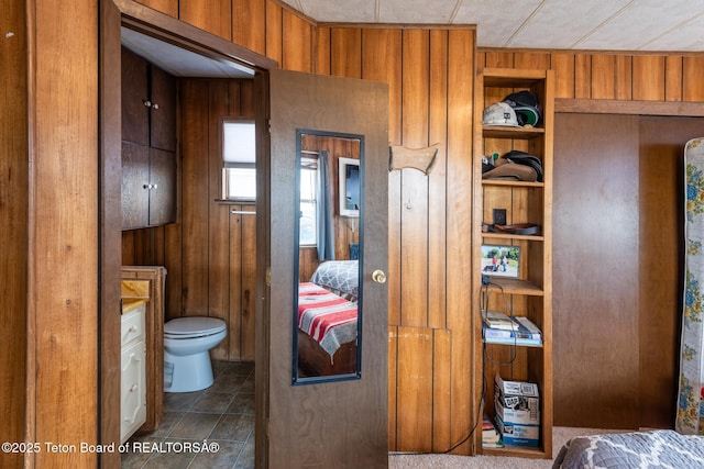 44 12th St, Marbleton, WY 83113 - bedroom featuring wooden walls