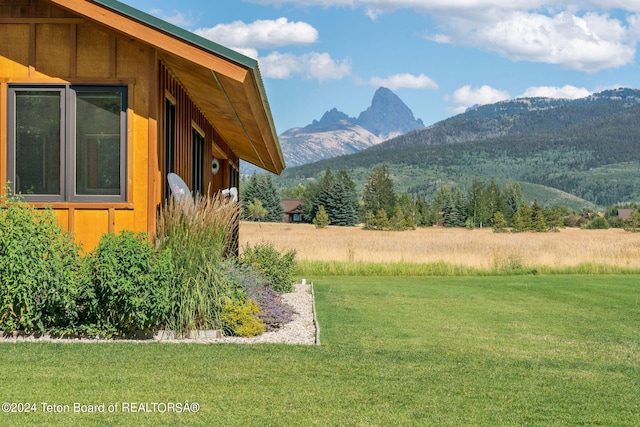 1820 Fall Line Dr, Driggs, ID 83422 - view of yard featuring a mountain view