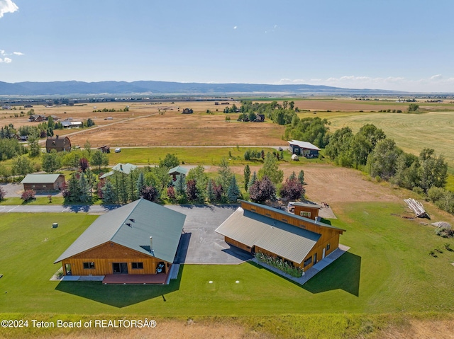 1820 Fall Line Dr, Driggs, ID 83422 - drone / aerial view with a rural view and a mountain view