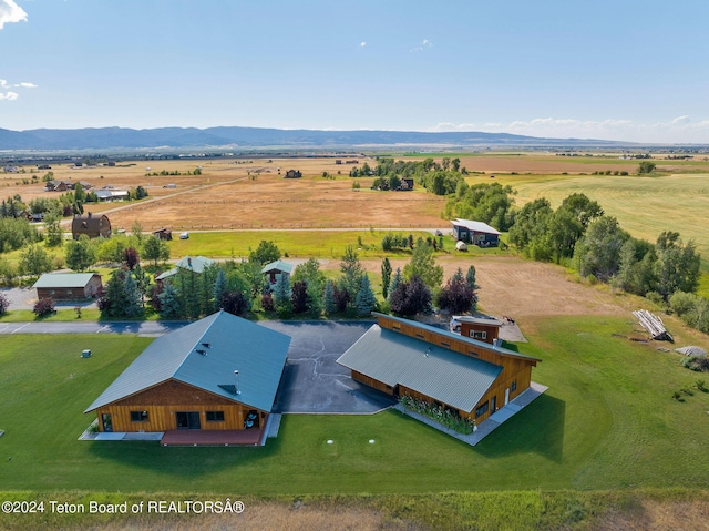 1820 Fall Line Dr, Driggs, ID 83422 - birds eye view of property featuring a rural view and a mountain view