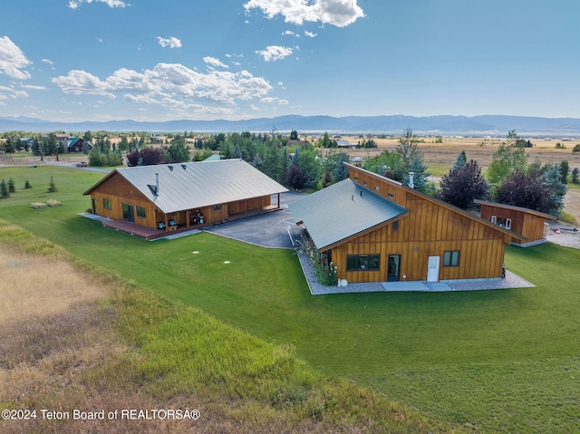 1820 Fall Line Dr, Driggs, ID 83422 - drone / aerial view featuring a mountain view