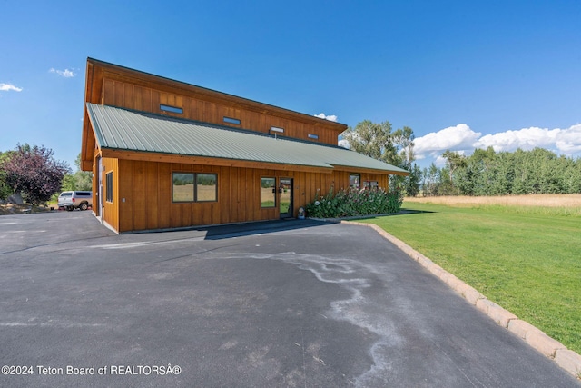 1820 Fall Line Dr, Driggs, ID 83422 - exterior space featuring a front lawn and metal roof