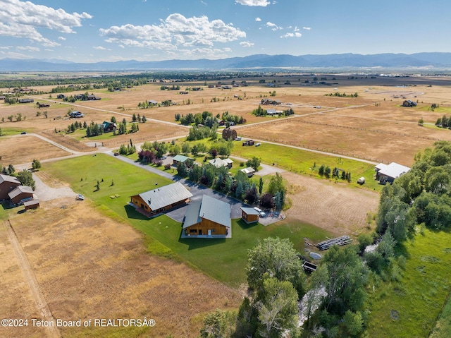 1820 Fall Line Dr, Driggs, ID 83422 - bird's eye view featuring a rural view and a mountain view