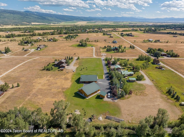 1820 Fall Line Dr, Driggs, ID 83422 - birds eye view of property with a mountain view and a rural view