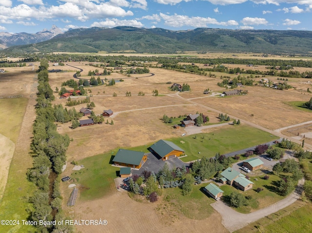 1820 Fall Line Dr, Driggs, ID 83422 - birds eye view of property featuring a rural view and a mountain view