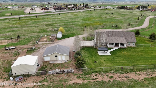 187 Foothill Dr, Afton, WY 83110 - aerial view of sparsely populated area featuring a mountainous background