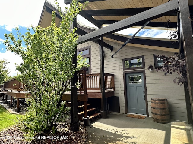 17 C B Ln, Pinedale, WY 82941 - entrance to property featuring a deck