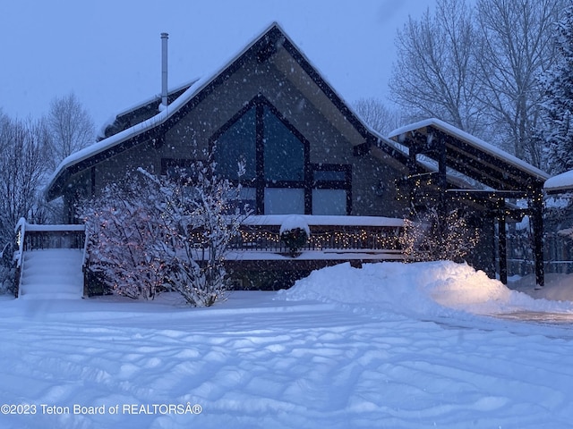 17 C B Ln, Pinedale, WY 82941 - view of snow covered exterior