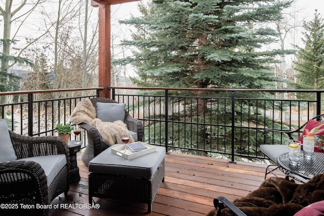 3723 W Michael Dr Unit 13, Teton Village, WY 83025 - view of wooden deck