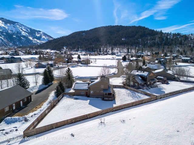 708 Palisades Ln, Alpine, WY 83128 - exterior space with a mountain view