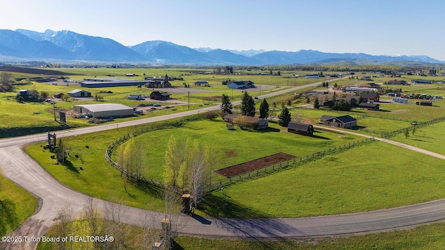102295 US Highway 89, Thayne, WY 83127 - aerial view of sparsely populated area with a mountainous background and agricultural land
