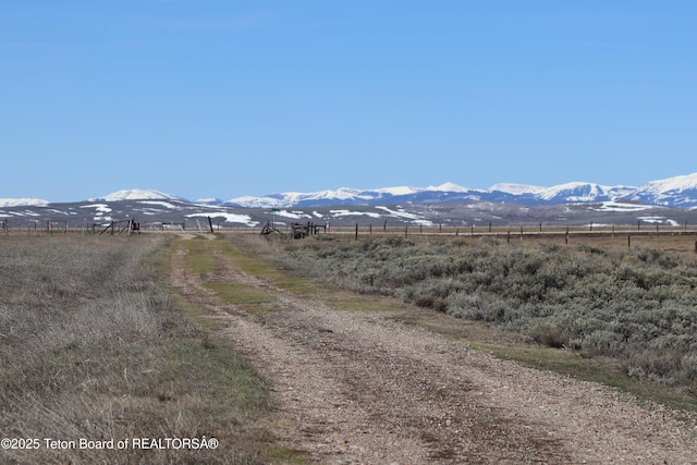 15 E Elk Horn Rd, Daniel, WY 83115 - view of street with a mountain view and a view of rural / pastoral area