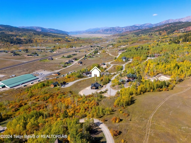 604 Falcon Dr, Alpine, WY 83128 - bird's eye view with a mountain view