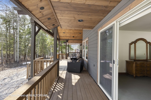 332 N Forest Dr, Star Valley Ranch, WY 83127 - view of deck