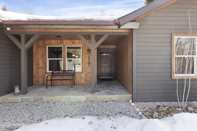 332 N Forest Dr, Star Valley Ranch, WY 83127 - view of snow covered property entrance