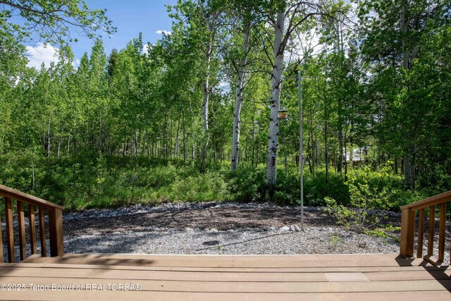 332 N Forest Dr, Star Valley Ranch, WY 83127 - view of wooden terrace