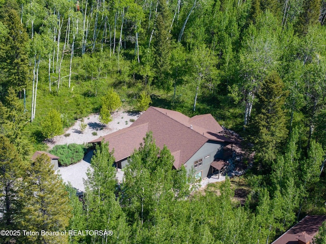332 N Forest Dr, Star Valley Ranch, WY 83127 - view from above of property featuring a forest