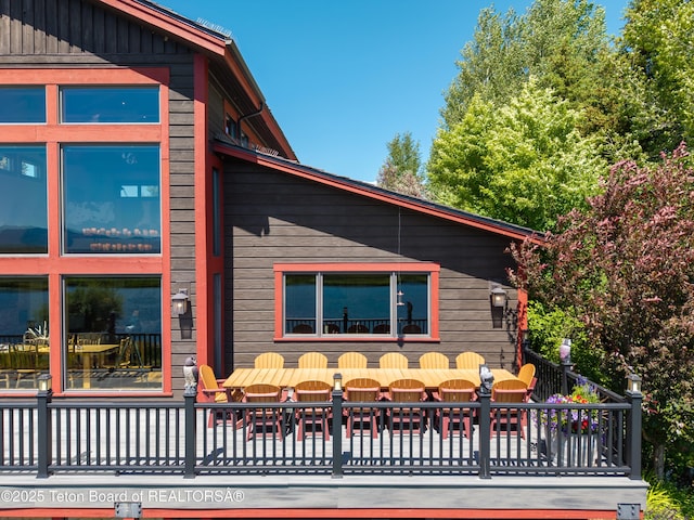 4053 S Adams Rd, Driggs, ID 83422 - view of side of property featuring outdoor dining area and a patio area