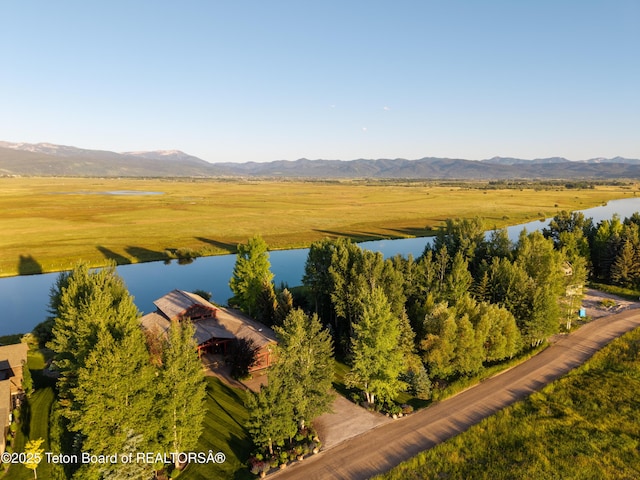 4053 S Adams Rd, Driggs, ID 83422 - bird's eye view of a water and mountain view