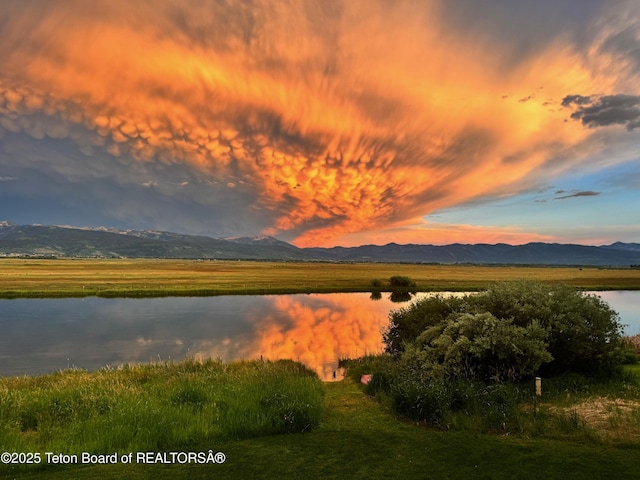 4053 S Adams Rd, Driggs, ID 83422 - view of mountain backdrop with a large body of water