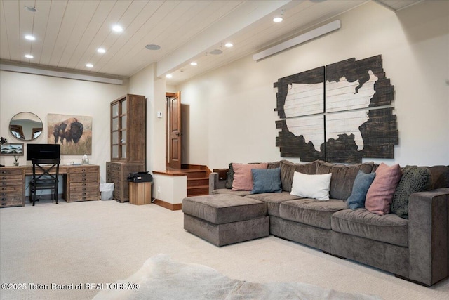 3375 W Killdeer Rd, Jackson, WY 83001 - living area featuring recessed lighting and carpet