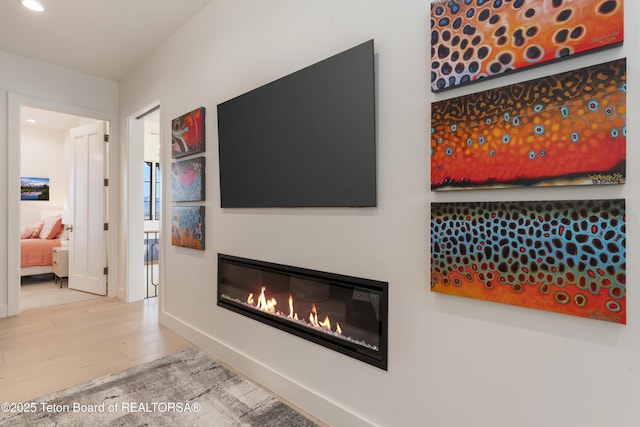 1070 Horseshoe Ln, Driggs, ID 83422 - hallway featuring wood finished floors and recessed lighting