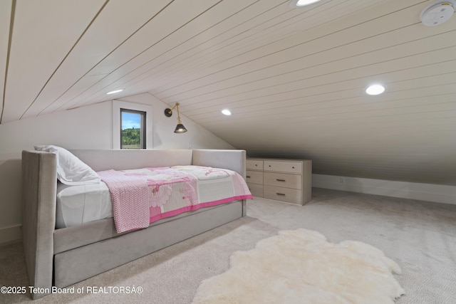 1070 Horseshoe Ln, Driggs, ID 83422 - bedroom featuring carpet, recessed lighting, and vaulted ceiling
