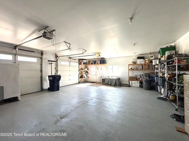 125 Wagon Rut Ln, Auburn, WY 83111 - garage featuring a garage door opener